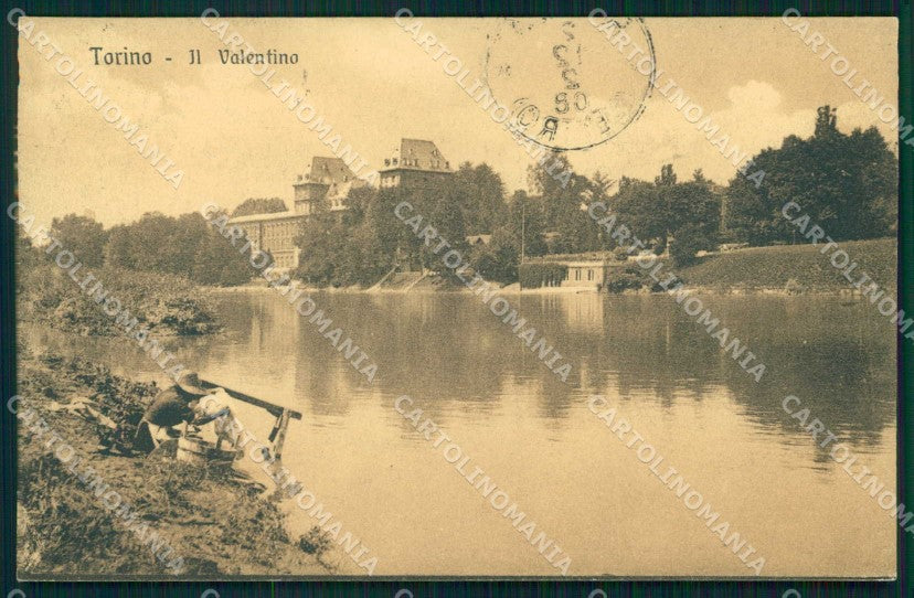 Torino Città Rive Po Valentino Lavandaie cartolina MZ9042 – fronte