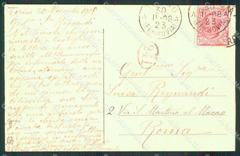 Torino Città Rive Po Valentino Lavandaie cartolina MZ9042 – retro