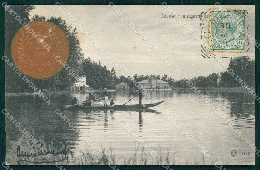 Torino Città Laghetto Valentino Barca Brunner 4649 cartolina MZ9061 – fronte