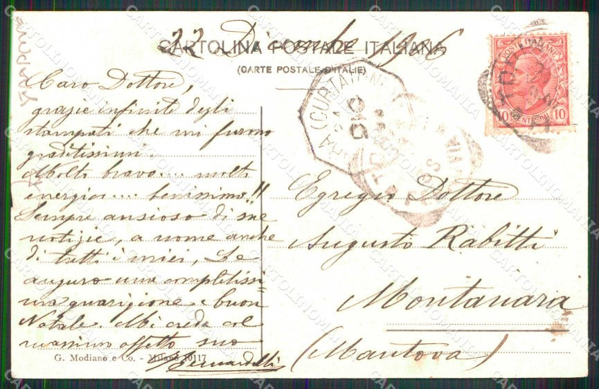 Torino Città Latt Svizzera Valentino STRAPPINO Modiano 10117 cartolina MZ9077 – retro