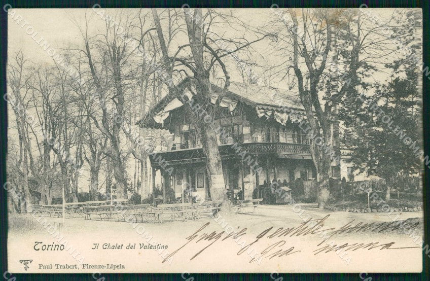 Torino Città Chalet del Valentino Trabert cartolina MZ9078 – fronte