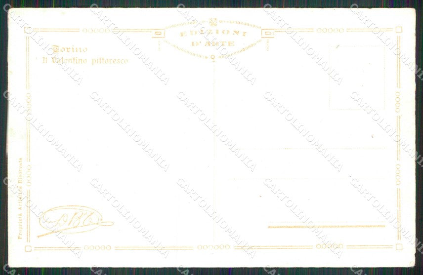Torino Città Valentino Pittoresco cartolina MZ9085 – retro