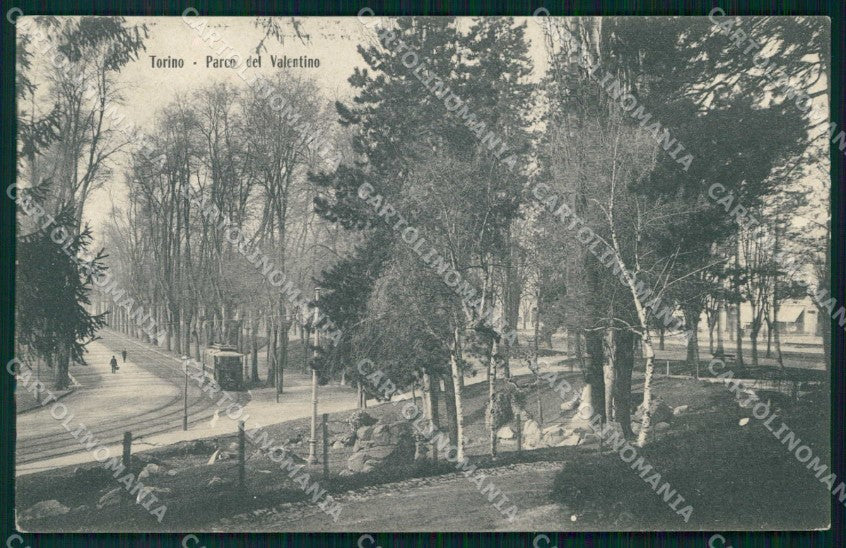 Torino Città Parco del Valentino Tram cartolina MZ9092 – fronte