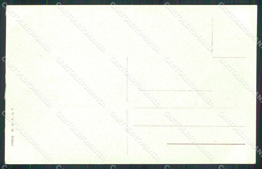 Torino Città Ponte Umberto I Tram Gruppo Allegorico Arte cartolina MZ9108 – retro