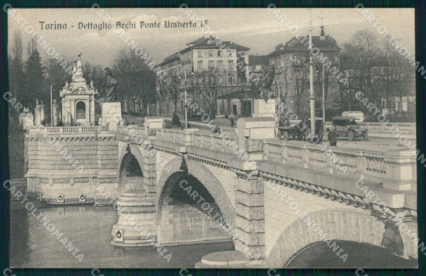 Torino Città Ponte Umberto I Dettaglio Archi cartolina MZ9111 – fronte