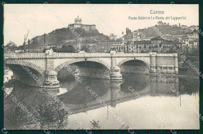 Torino Città Ponte Umberto I Monte dei Cappuccini Modiano 10871 cartolina MZ9127 – fronte