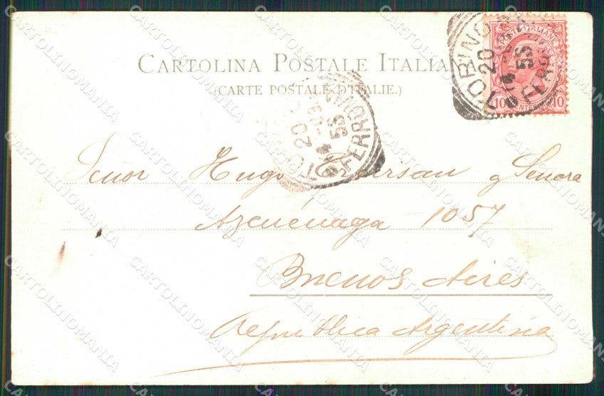 Torino Città Ponte Ferro Po Monte dei Cappuccini Stengel 11419 cartolina MZ9130 – retro