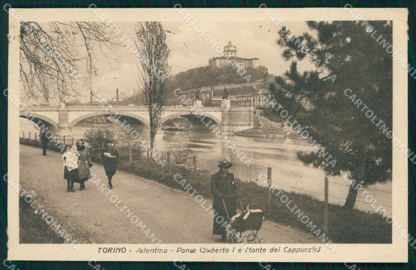Torino Città Ponte Umberto I Monte dei Cappuccini cartolina MZ9137 – fronte