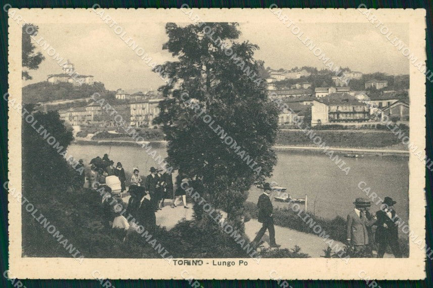Torino Città Lungo Po cartolina MZ9138 – fronte