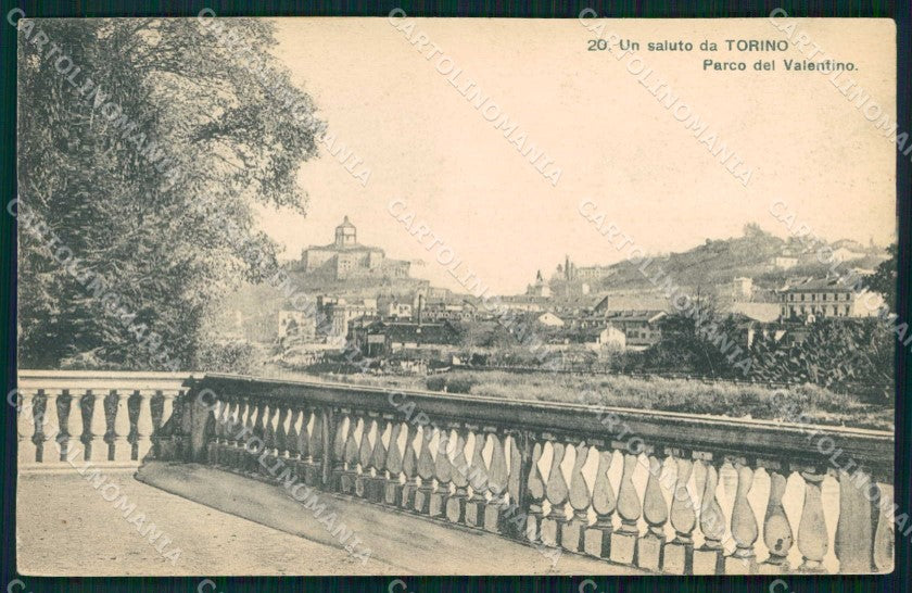 Torino Città Saluto da Parco del Valentino cartolina MZ9141 – fronte