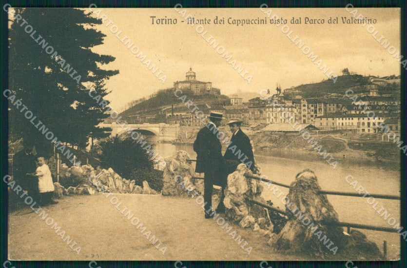 Torino Città Monte dei Cappuccini dal Parco del Valentino cartolina MZ9144 – fronte