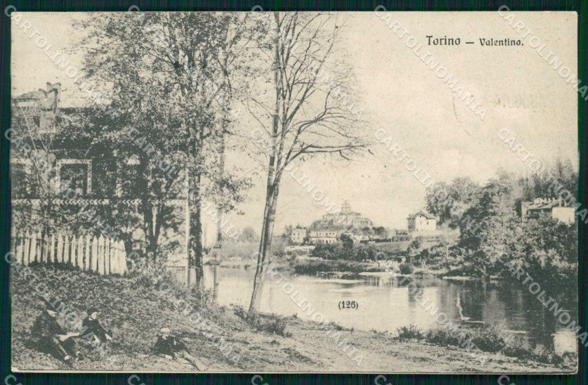Torino Città Valentino Fiume Po cartolina MZ9157 – fronte
