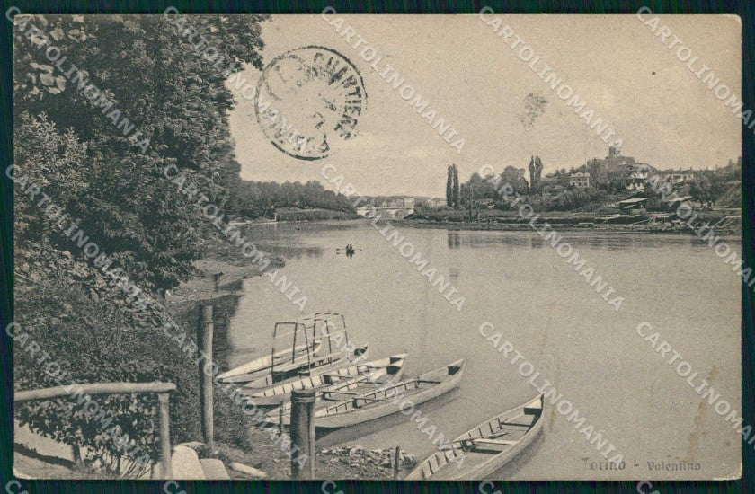 Torino Città Valentino Fiume Po Barche Brunner 4778 cartolina MZ9166 – fronte