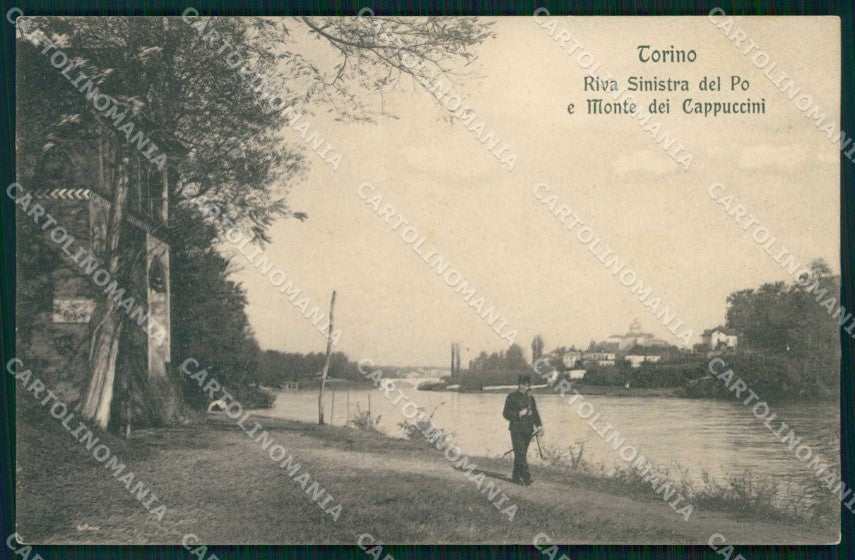 Torino Città Riva Sinistra Po Monte Cappuccini Modiano 11488 cartolina MZ9168 – fronte