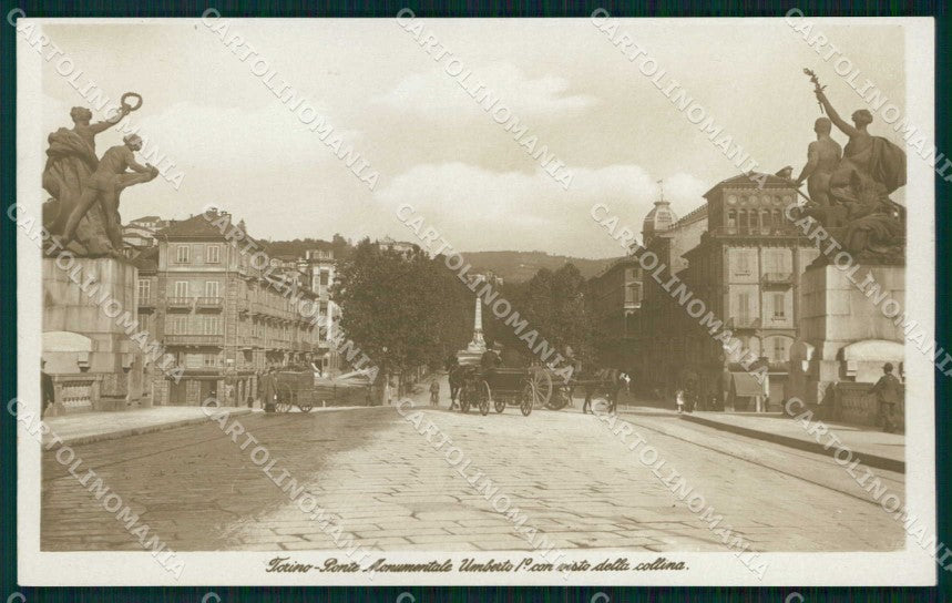 Torino Città Ponte Monumentale Umberto I Foto cartolina MZ9169 – fronte
