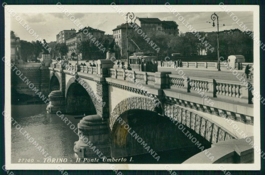Torino Città Ponte Umberto I Tram Foto cartolina MZ9171 – fronte