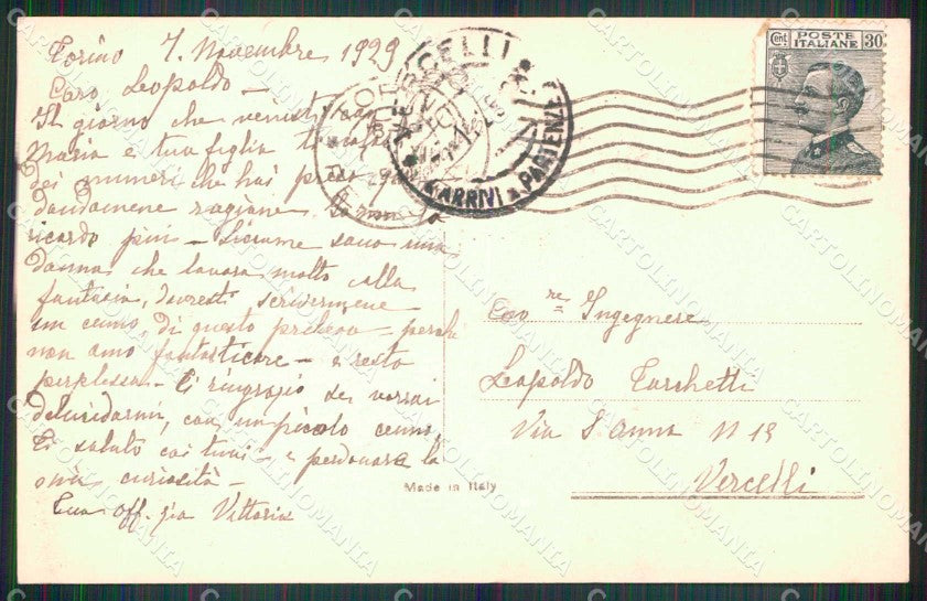 Torino Città Monte dei Cappuccini Foto cartolina MZ9181 – retro