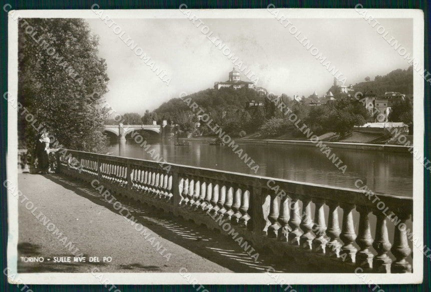 Torino Città Rive del Po Monte dei Cappuccini Foto cartolina MZ9184 – fronte
