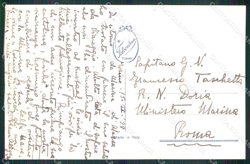 Torino Città Valentino Fiume Po Foto cartolina MZ9191 – retro