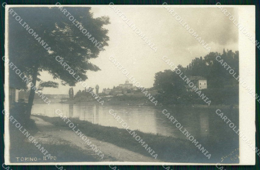Torino Città Fiume Po Monte dei Cappuccini Foto cartolina MZ9195 – fronte