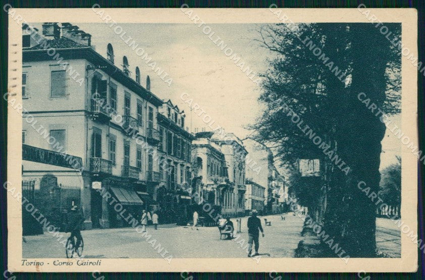 Torino Città Corso Cairoli PIEGHINA cartolina MZ9199 – fronte
