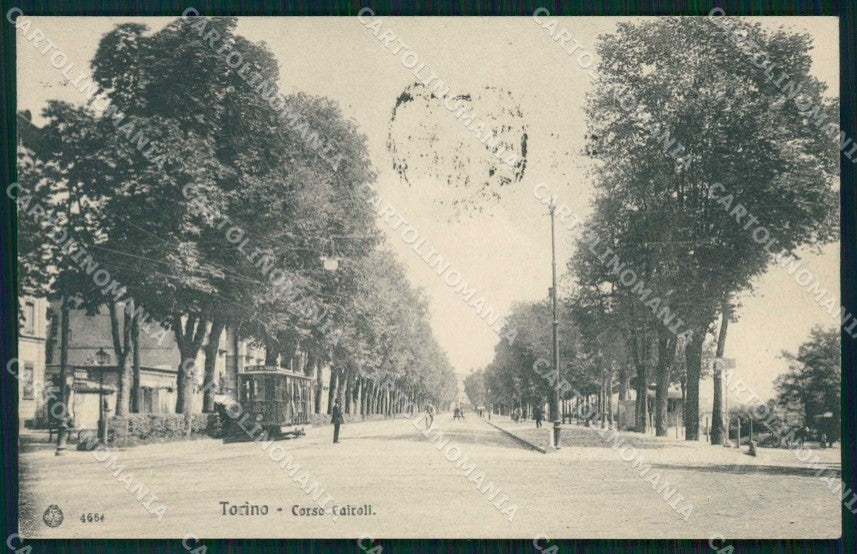 Torino Città Corso Cairoli Tram Brunner 4654 cartolina MZ9200 – fronte