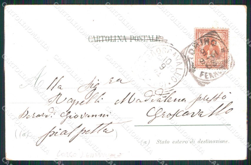 Torino Città Alpini Artiglieria Montagna Kunzli 3935 cartolina MZ9201 – retro