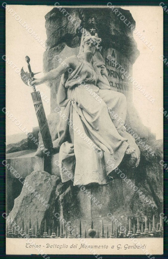 Torino Città Monumento Giuseppe Garibaldi Dettaglio cartolina MZ9219 – fronte