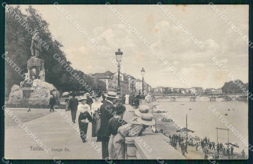 Torino Città Passeggiata Lungo Po Brunner 12439 cartolina MZ9230 – fronte
