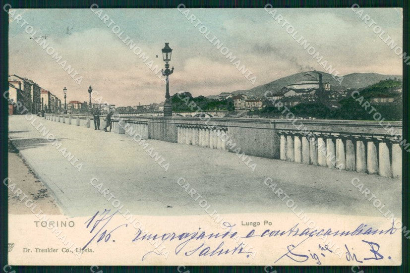 Torino Città Lungo Po Trenkler cartolina MZ9232 – fronte