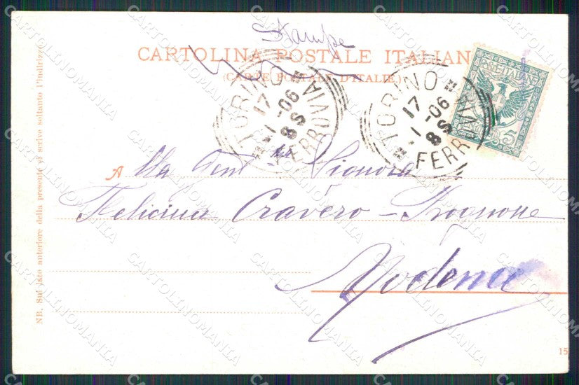 Torino Città Lungo Po Trenkler cartolina MZ9232 – retro