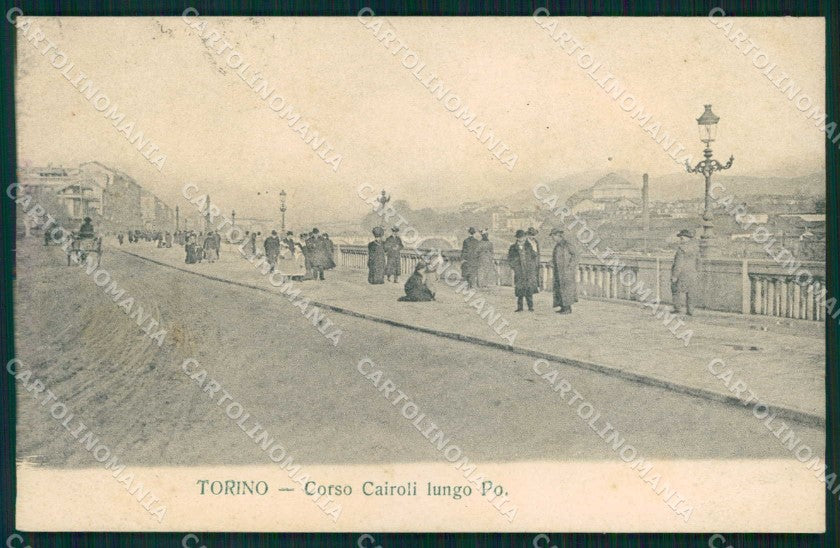 Torino Città Corso Cairoli Lungo Po cartolina MZ9237 – fronte