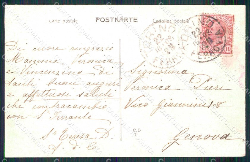Torino Città Corso Cairoli Lungo Po cartolina MZ9237 – retro