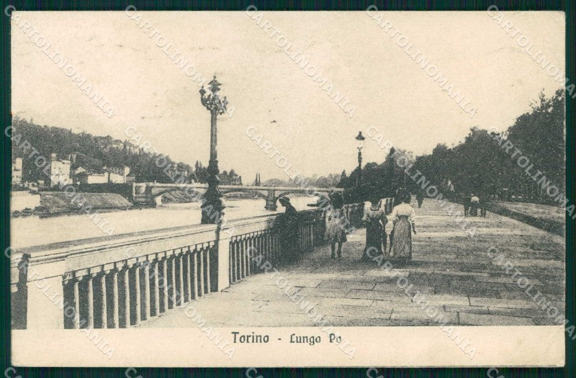 Torino Città Corso Cairoli Lungo Po cartolina MZ9239 – fronte