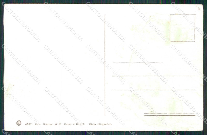 Torino Città Corso Cairoli Lungo Po Brunner 4767 cartolina MZ9240 – retro