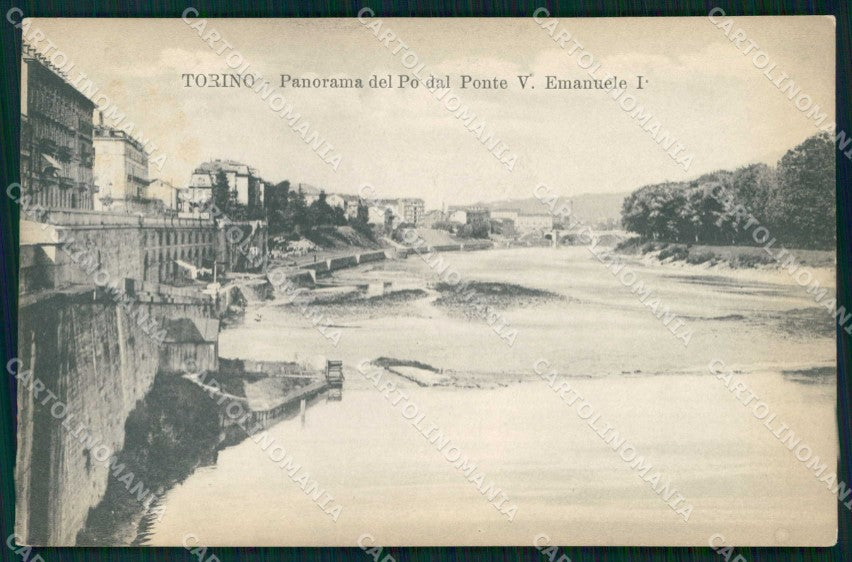 Torino Città Veduta Po da Ponte Vittorio Emanuele I cartolina MZ9253 – fronte
