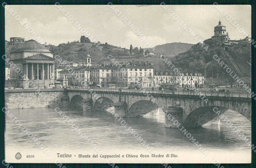 Torino Città Monte Cappuccini Gran Madre di Dio Brunner 4558 cartolina MZ9265 – fronte