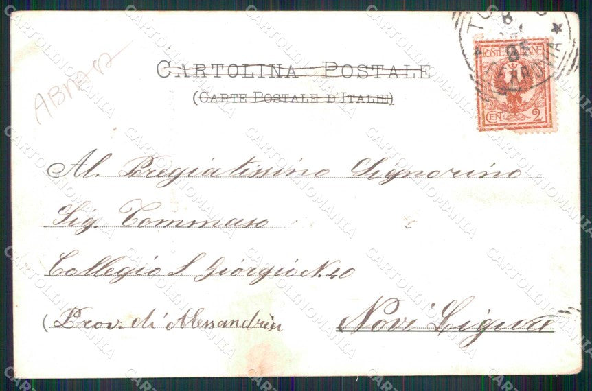Torino Città Educatorio Suore San Giuseppe Villa Nigra ABRASA cartolina MZ9313 – retro