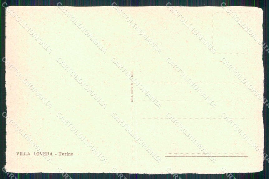 Torino Città Villa Lovera di Maria Caraz cartolina MZ9319 – retro