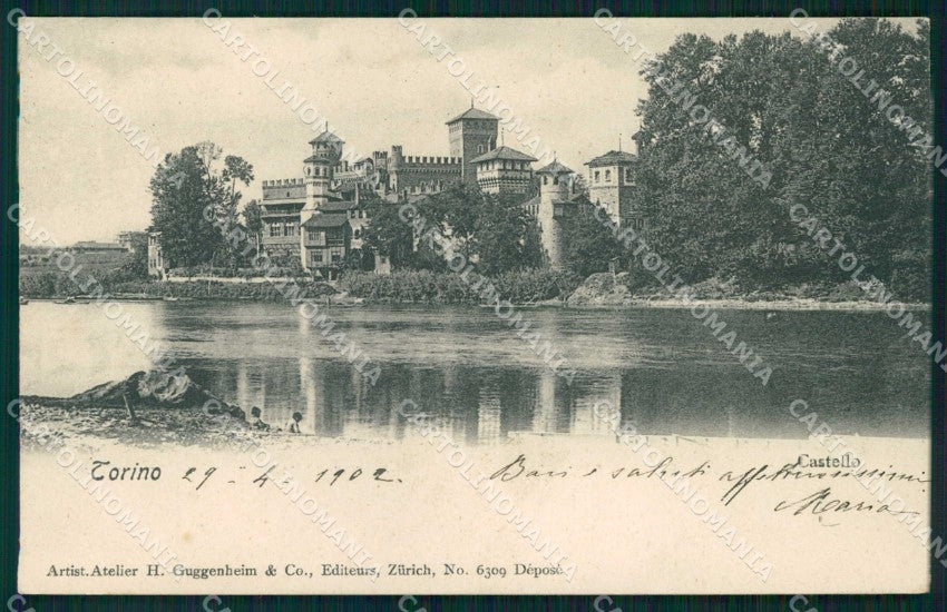 Torino Città Castello Medioevale cartolina MZ9337 – fronte