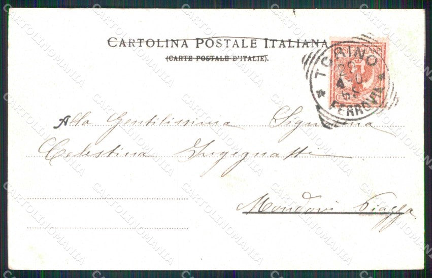 Torino Città Castello Medioevale cartolina MZ9337 – retro