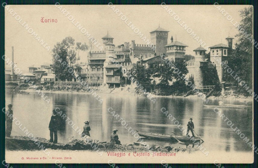 Torino Città Villaggio Castello Medioevale Modiano 2816 cartolina MZ9338 – fronte
