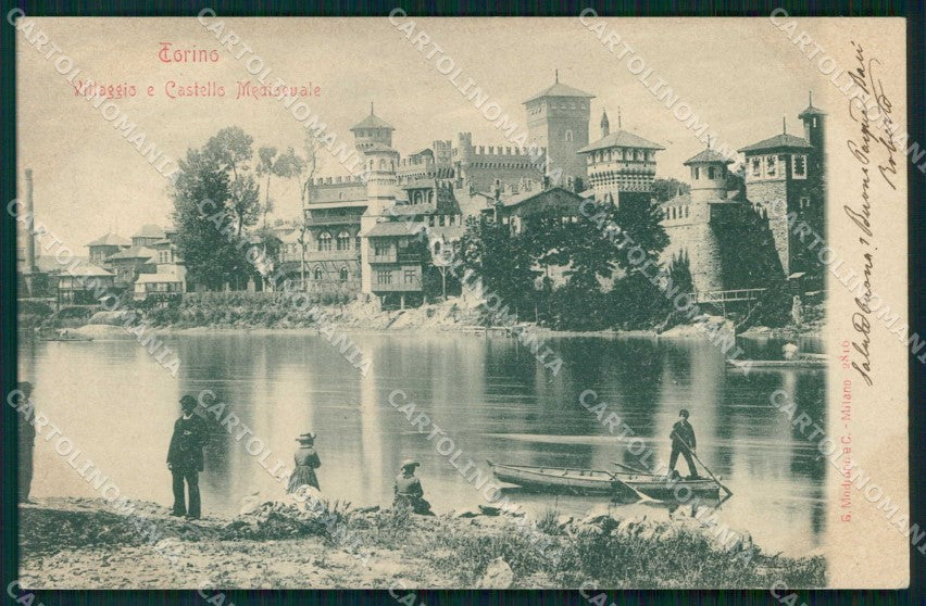 Torino Città Villaggio Castello Medioevale Modiano 2816 cartolina MZ9339 – fronte