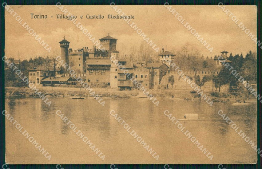 Torino Città Villaggio Castello Medioevale cartolina MZ9345 – fronte