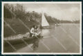 Torino Città Idillio sul Fiume Po Barca Foto cartolina MZ9369 – fronte