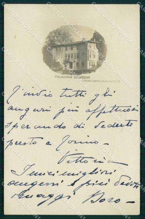 Torino Città Palazzina Salvadori Foto cartolina MZ9370 – fronte