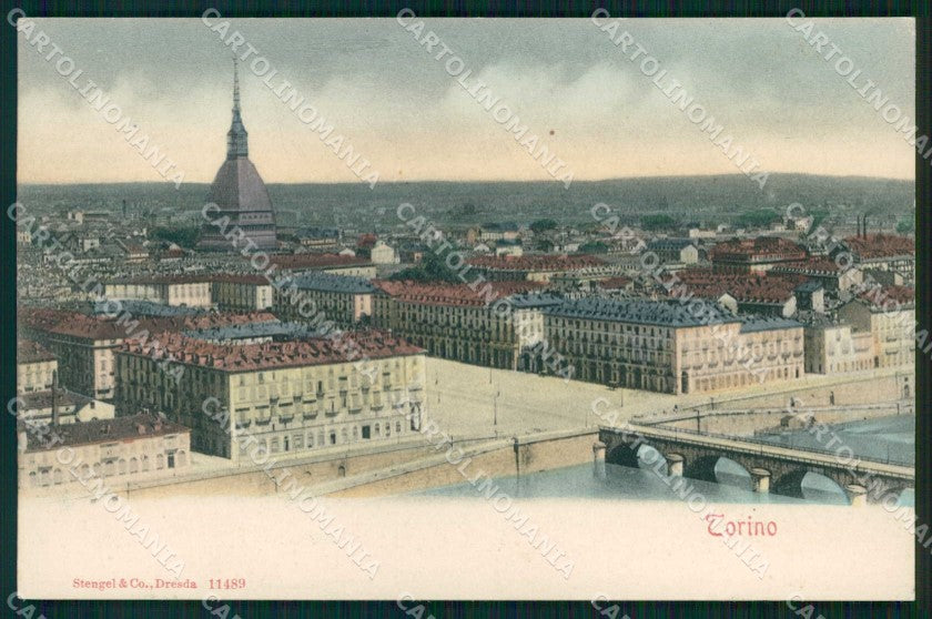 Torino Città Panorama Mole Antonelliana Stengel 11489 cartolina MZ9374 – fronte