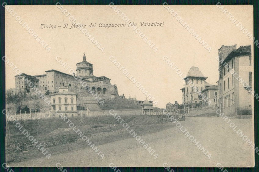 Torino Città Monte dei Cappuccini da Valsalice cartolina MZ9405 – fronte
