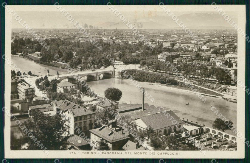 Torino Città Panorama Monte dei Cappuccini Foto cartolina MZ9415 – fronte