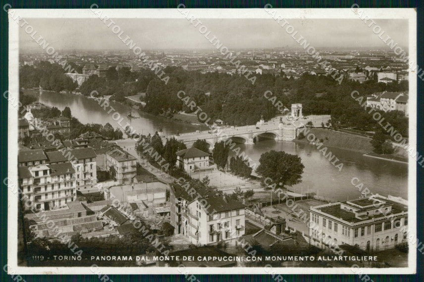 Torino Città Veduta dal Monte dei Cappuccini Foto cartolina MZ9422 – fronte